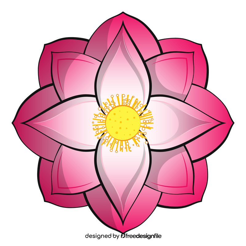 Lotus flower clipart