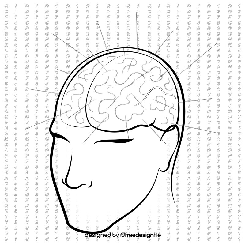 Intelligent drawing black and white vector