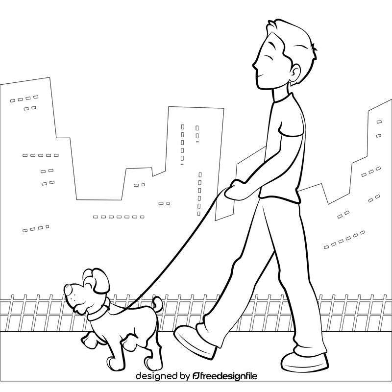 Pet drawing black and white vector