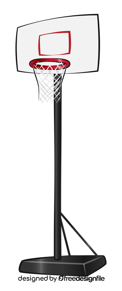 Basketball hoop drawing clipart