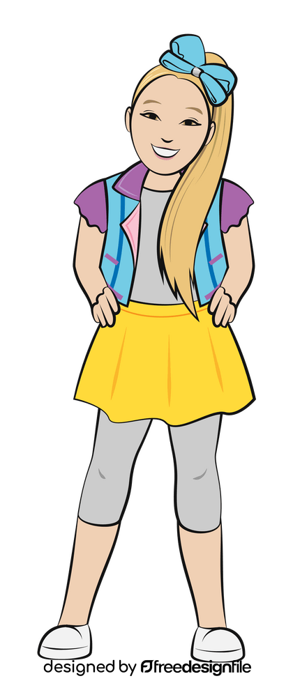 Jojo siwa cartoon clipart