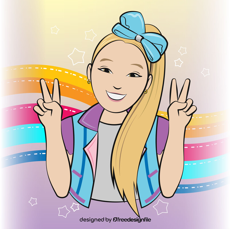 Jojo siwa drawing vector