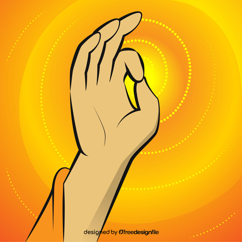 Buddha hand vector