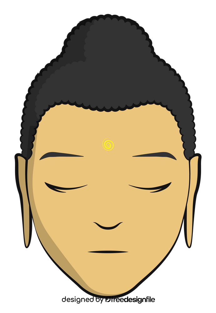 Buddha head clipart