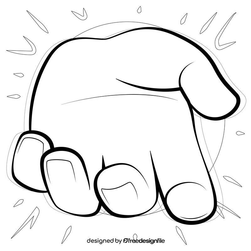 Helping hands black and white vector