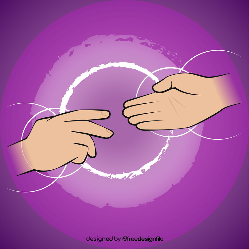 Helping hands vector