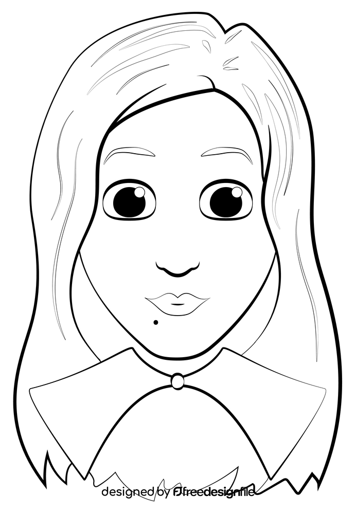 Hocus pocus sarah drawing black and white clipart