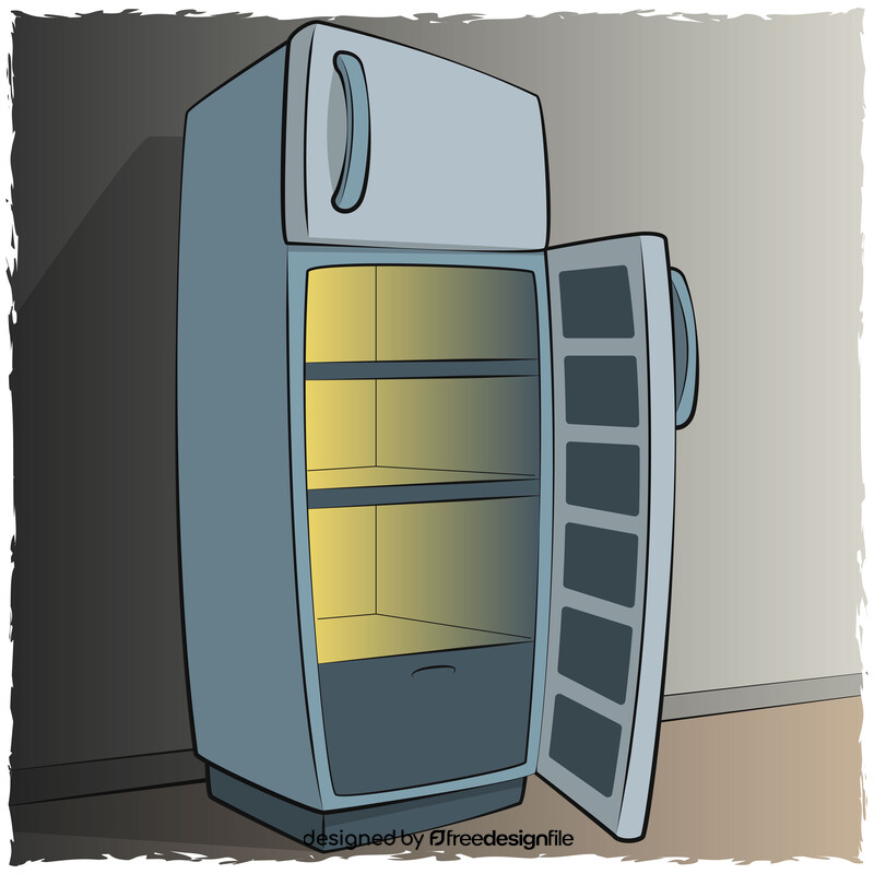 Fridge refrigerator vector