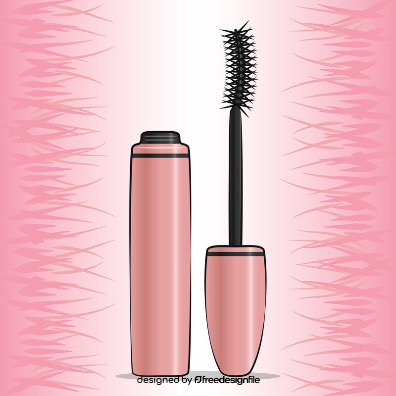 Mascara lipstick vector