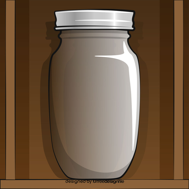 Mason jar vector