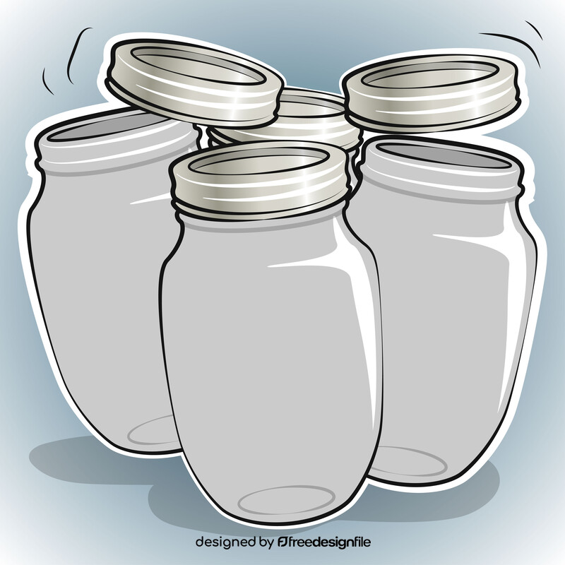 Mason jar vector