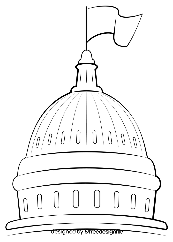 Government drawing black and white clipart