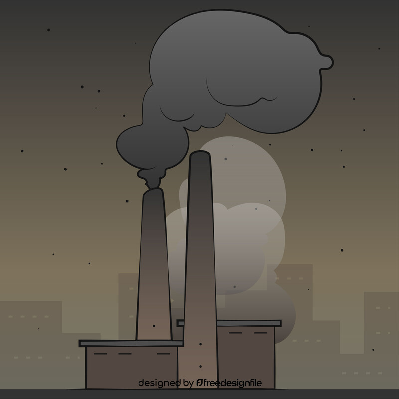 Pollution drawing vector