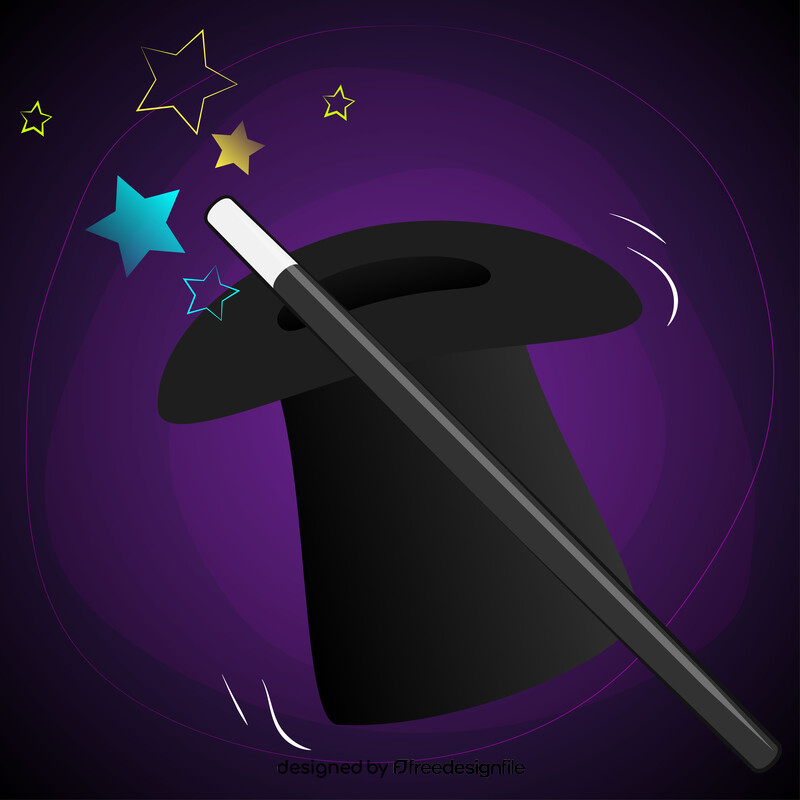 Magic wand vector