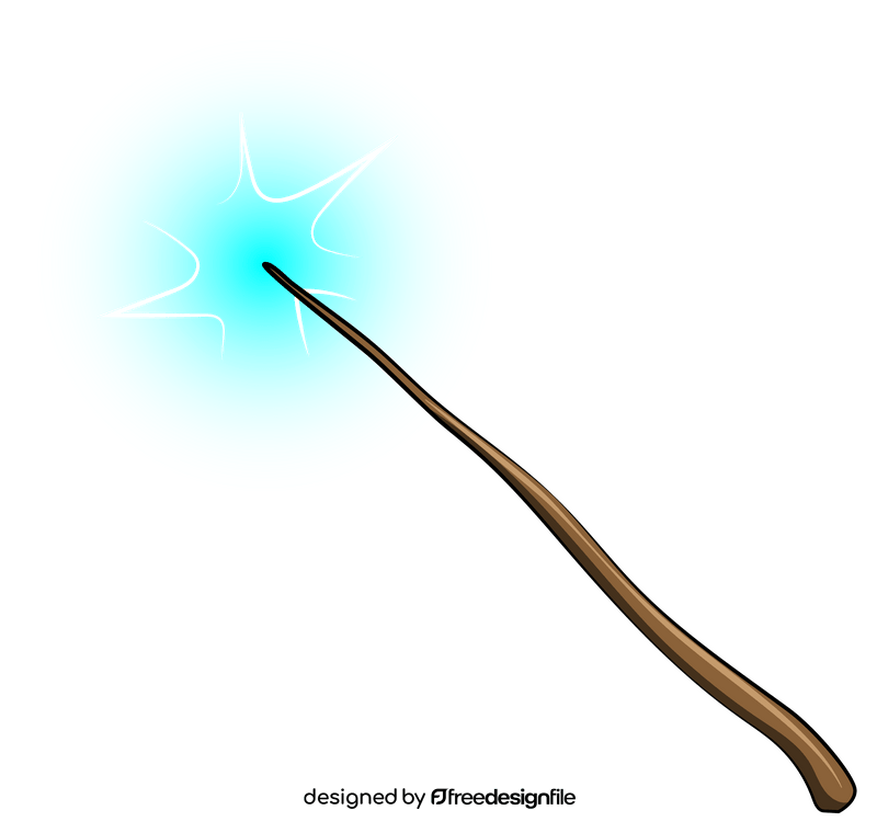 Magic wand cartoon clipart