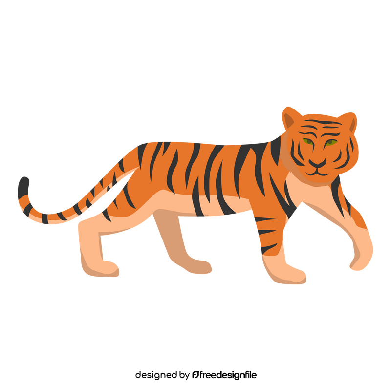 Malayan tiger clipart