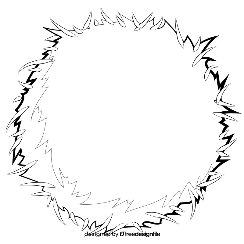 Pom pom black and white clipart