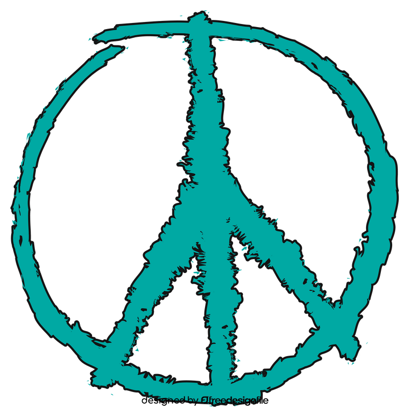 Peace sign clipart