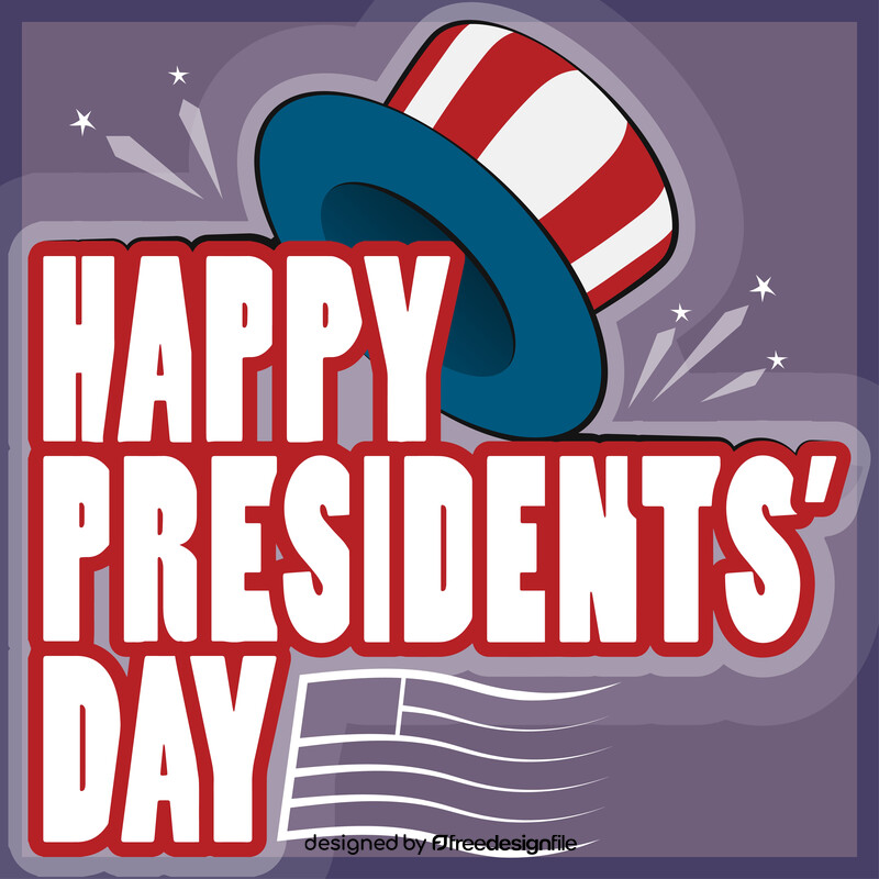 Presidents day cartoon drawing vector