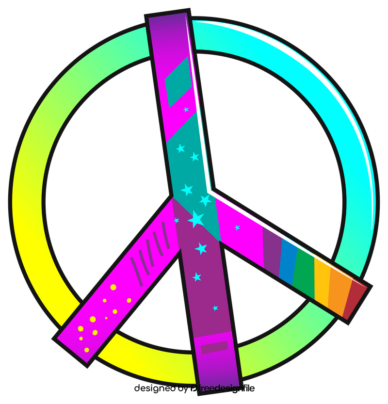 Peace sign clipart