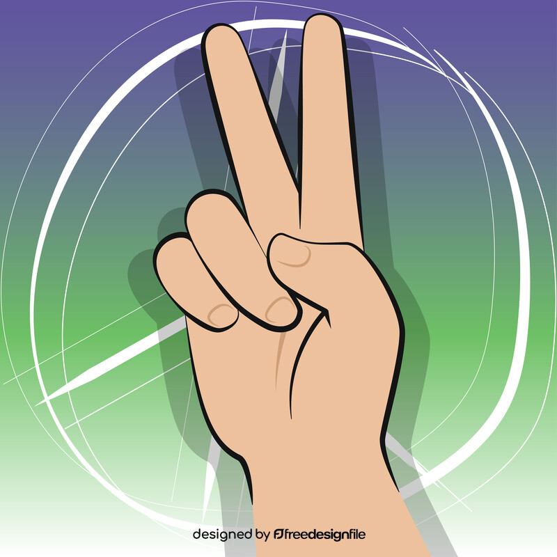 Peace sign vector