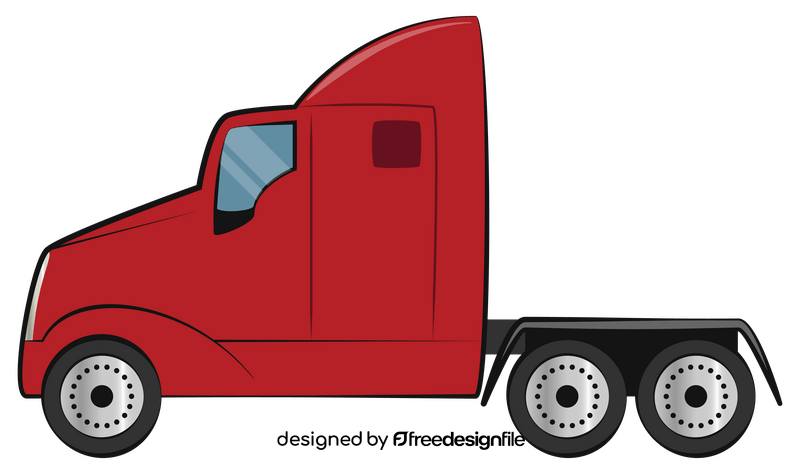 Semi truck clipart