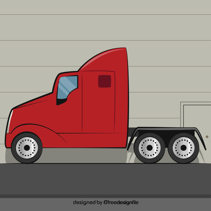 Semi truck vector