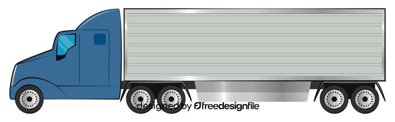 Semi truck clipart