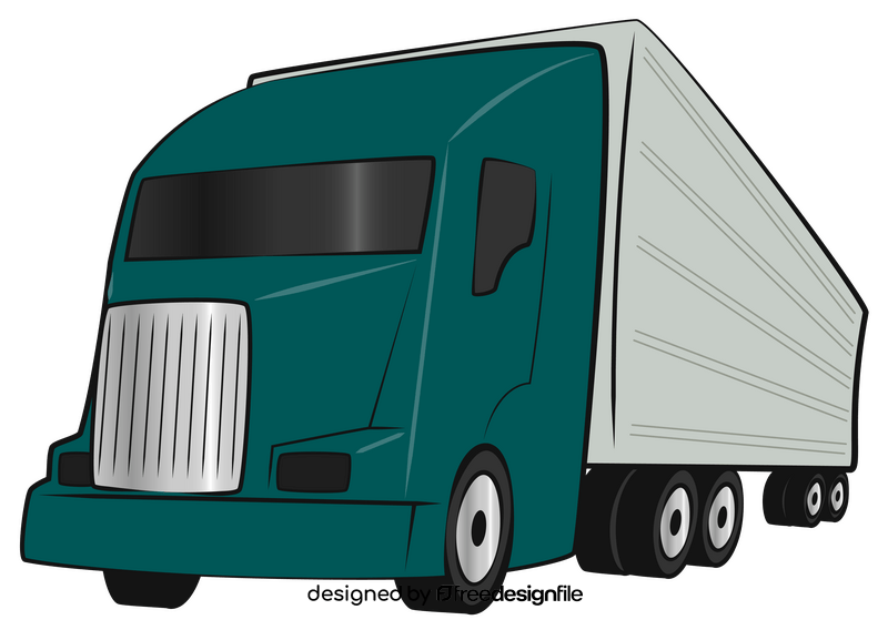 Semi truck clipart