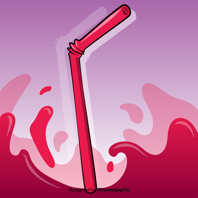 Straw cartoon vector