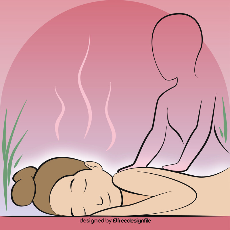 Spa massage vector