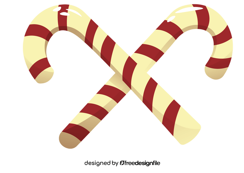 Christmas candy cane clipart