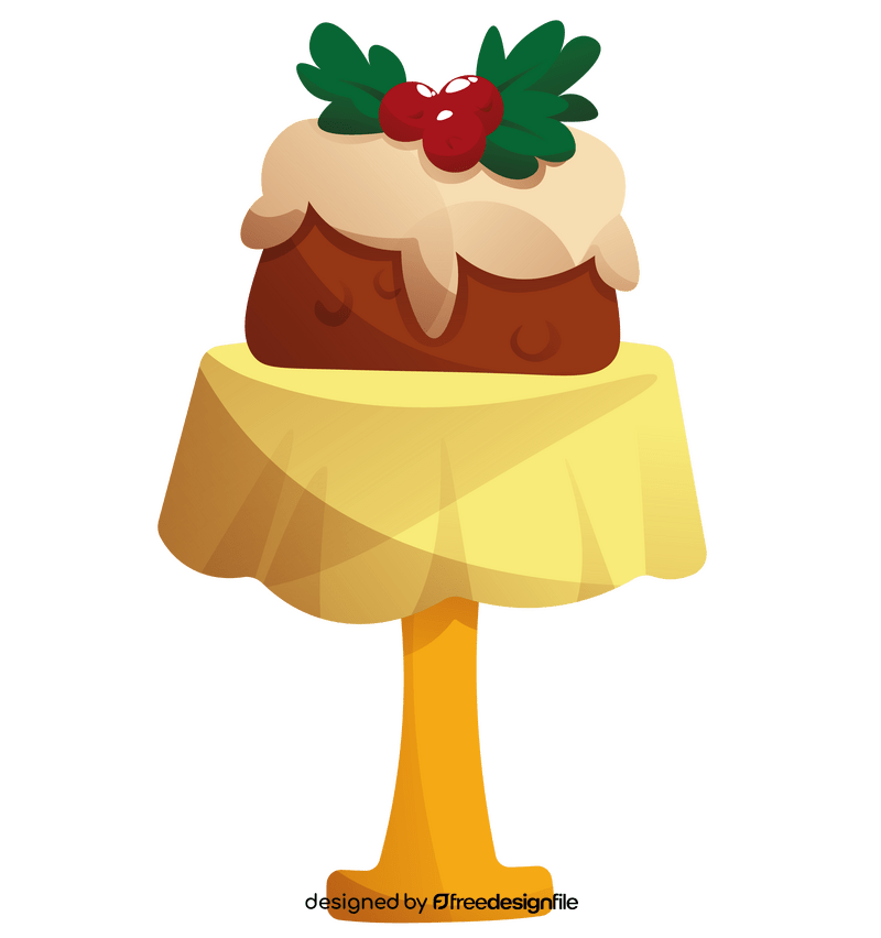 Christmas Cake, pie clipart