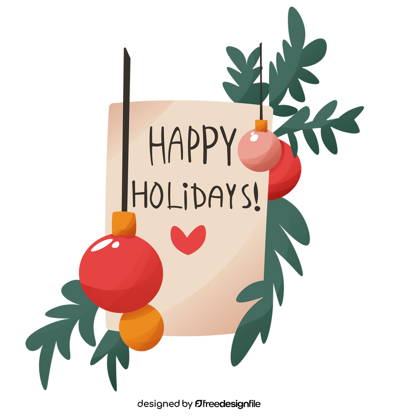 Merry Christmas Card clipart