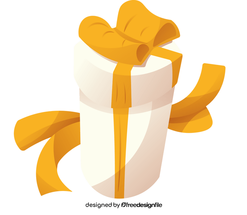 Christmas present, gift tube clipart