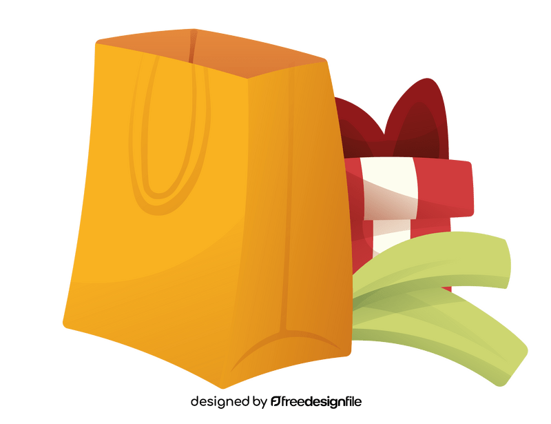 Christmas presents, purchases clipart