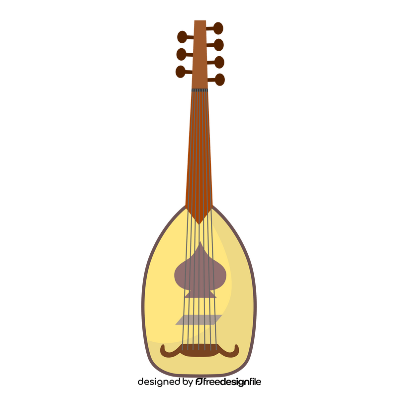 Kwitra musical instrument clipart