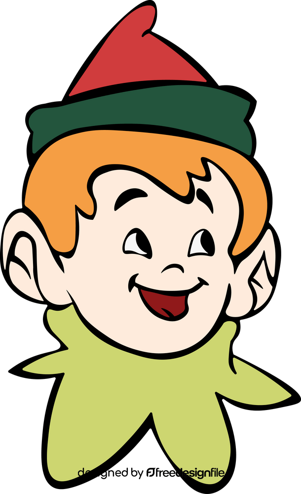 Elf on the shelf smiling clipart