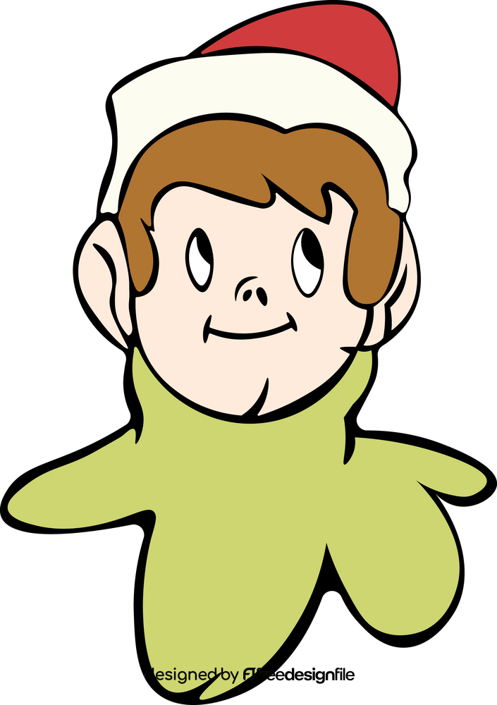 Elf on the shelf thinking clipart