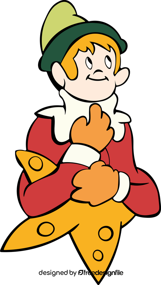 Christmas Elf on the Shelf clipart