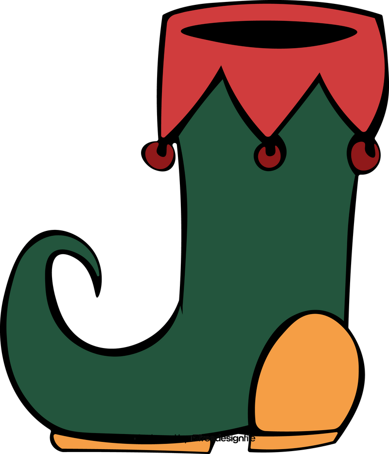 Elf shoes, boot clipart