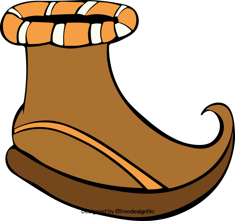 Elf shoes leather clipart