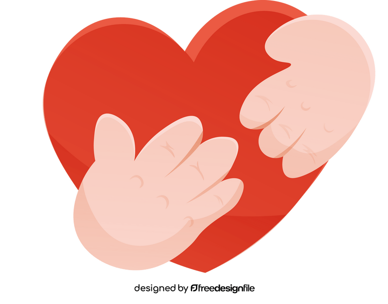 Heart hug clipart