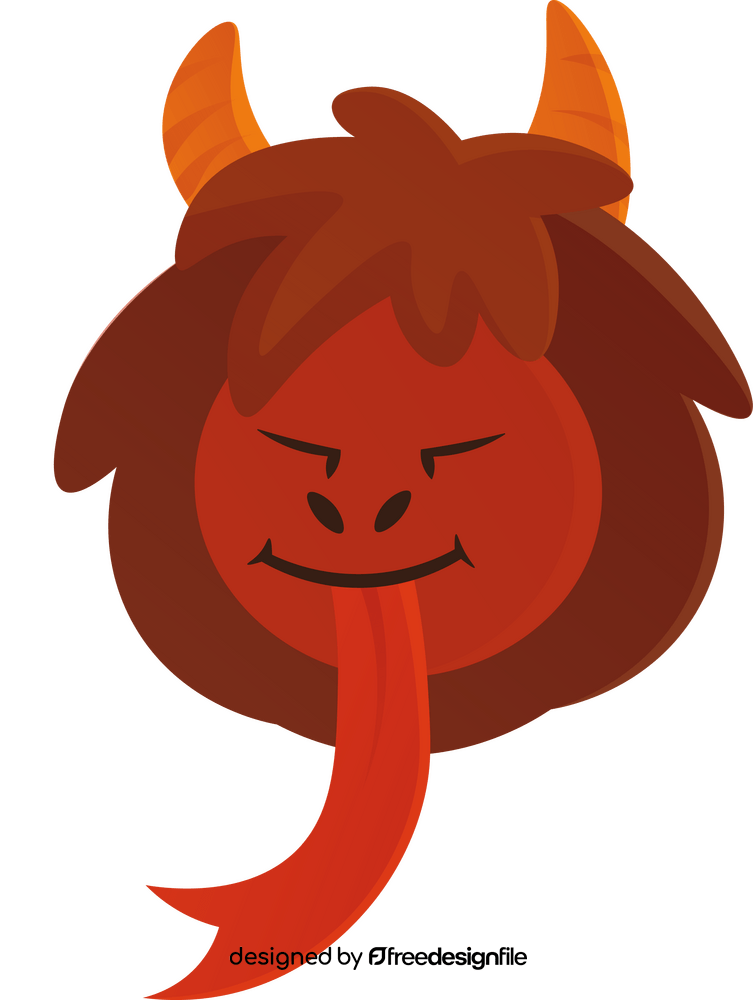 Krampus Head clipart