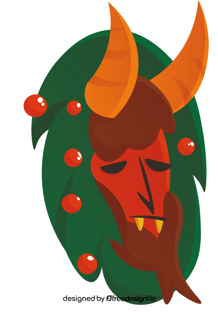 Krampus halloween clipart