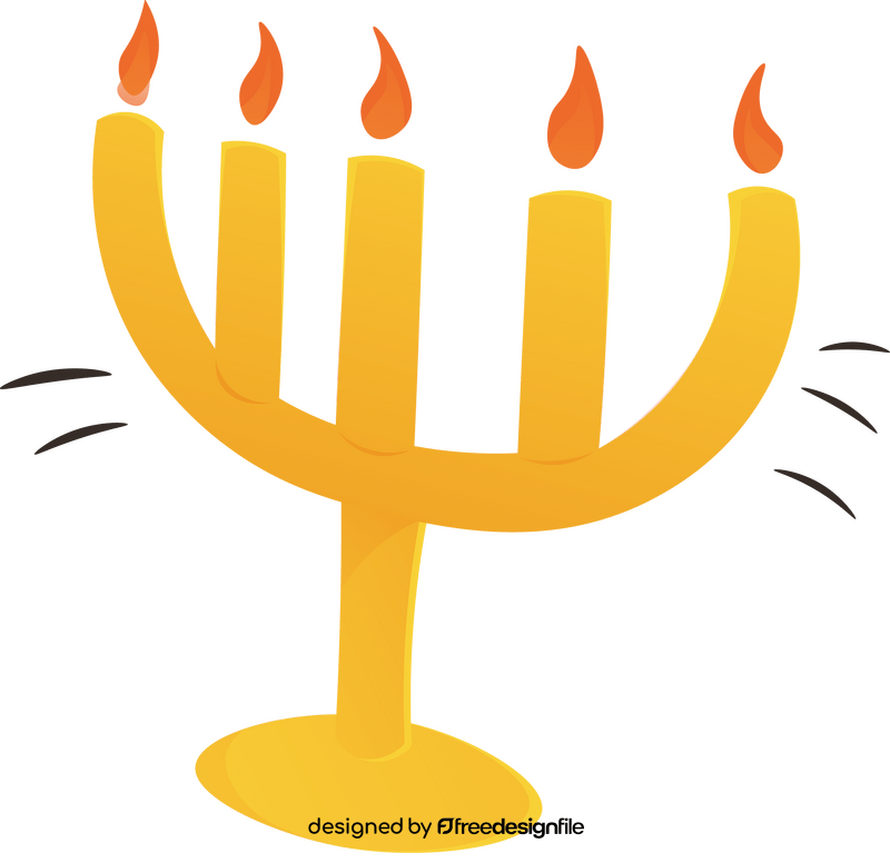 Hanukkah menorah clipart