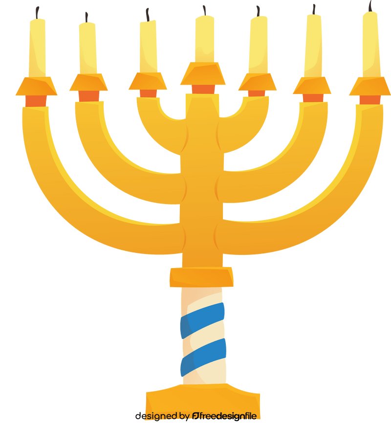 Hanukkah Menorah cartoon clipart