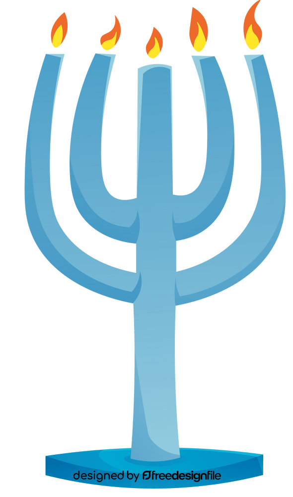 Jewish menorah clipart