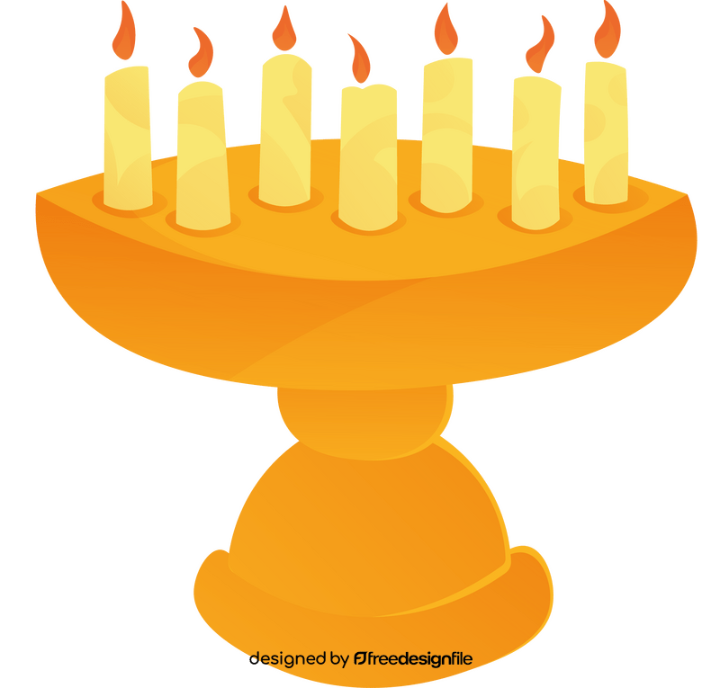 Hanukkah menorah clipart