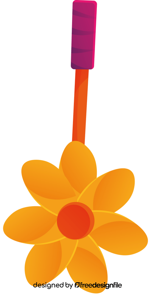 Yellow pinwheel clipart